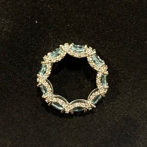 Elegant Silver and Blue Women's Jewelry Piece